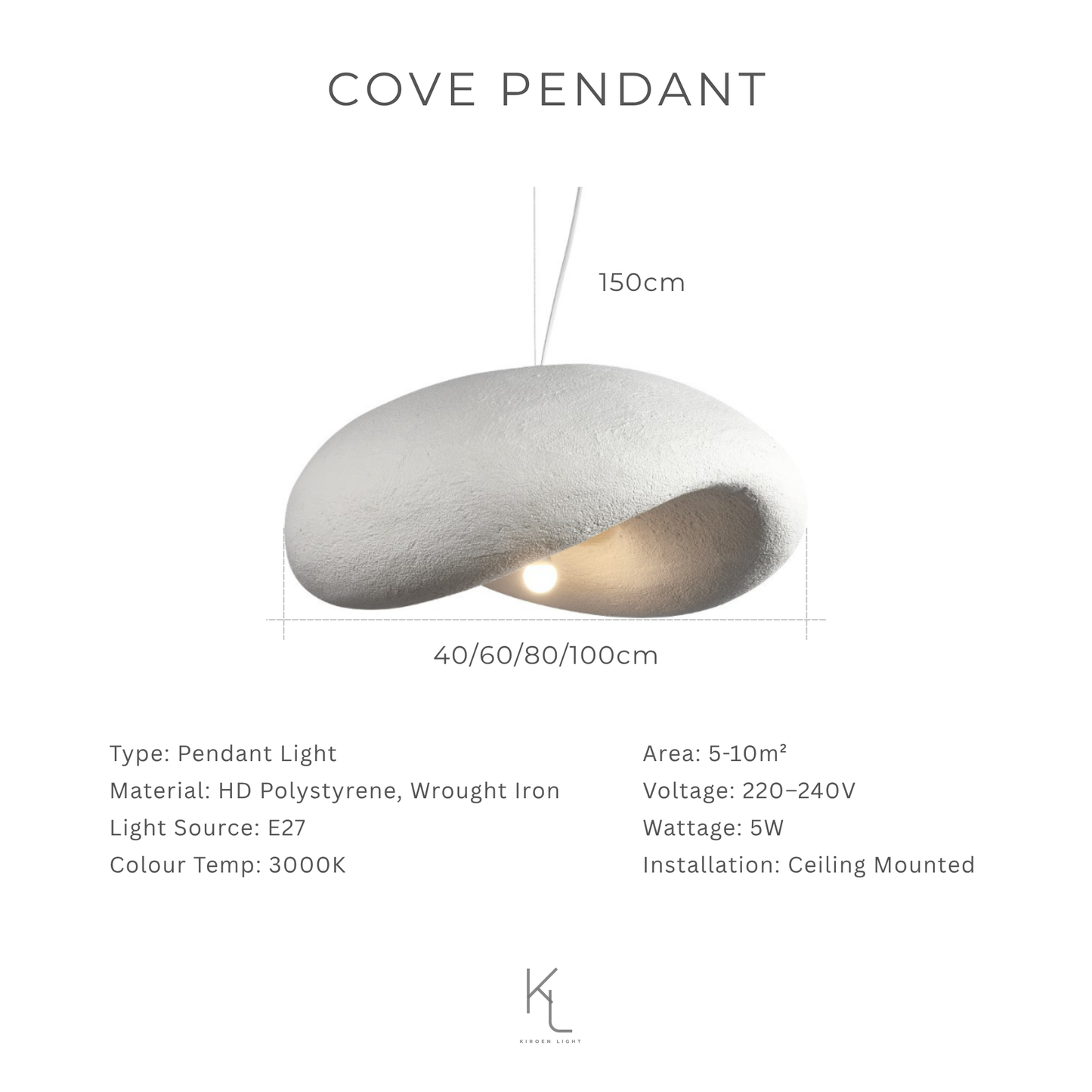 Explore Kiroen Light’s curated collection of modern lighting in Singapore, featuring pendant lights, ceiling lights, wall lamps, and minimalist LED fixtures. Designed for contemporary interiors, our lighting solutions blend style, function, and warmth for homes, cafes, and commercial spaces.