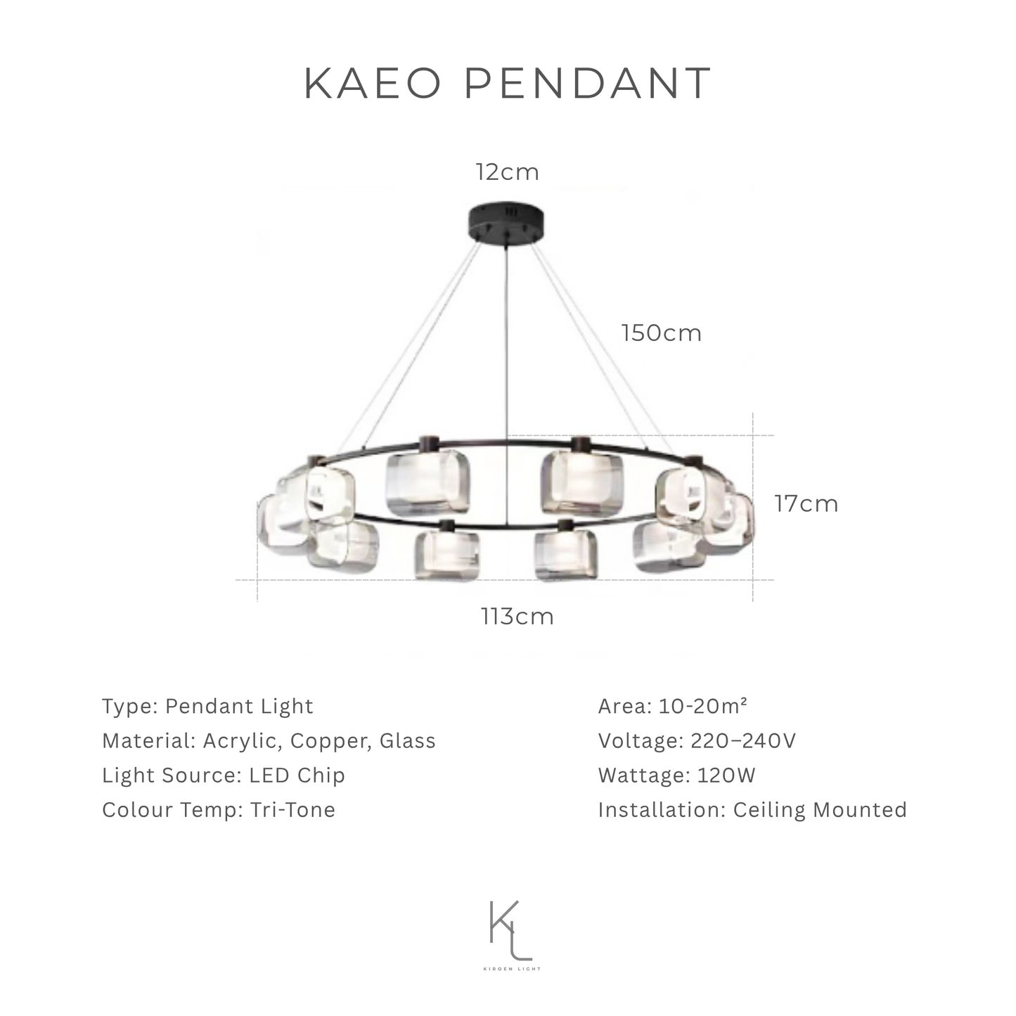 Explore Kiroen Light’s curated collection of modern lighting in Singapore, featuring pendant lights, ceiling lights, wall lamps, and minimalist LED fixtures. Designed for contemporary interiors, our lighting solutions blend style, function, and warmth for homes, cafes, and commercial spaces.