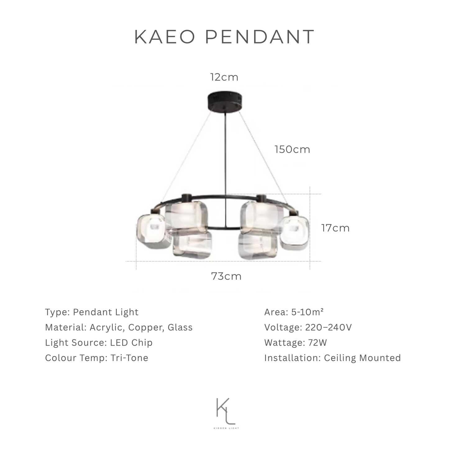 Explore Kiroen Light’s curated collection of modern lighting in Singapore, featuring pendant lights, ceiling lights, wall lamps, and minimalist LED fixtures. Designed for contemporary interiors, our lighting solutions blend style, function, and warmth for homes, cafes, and commercial spaces.