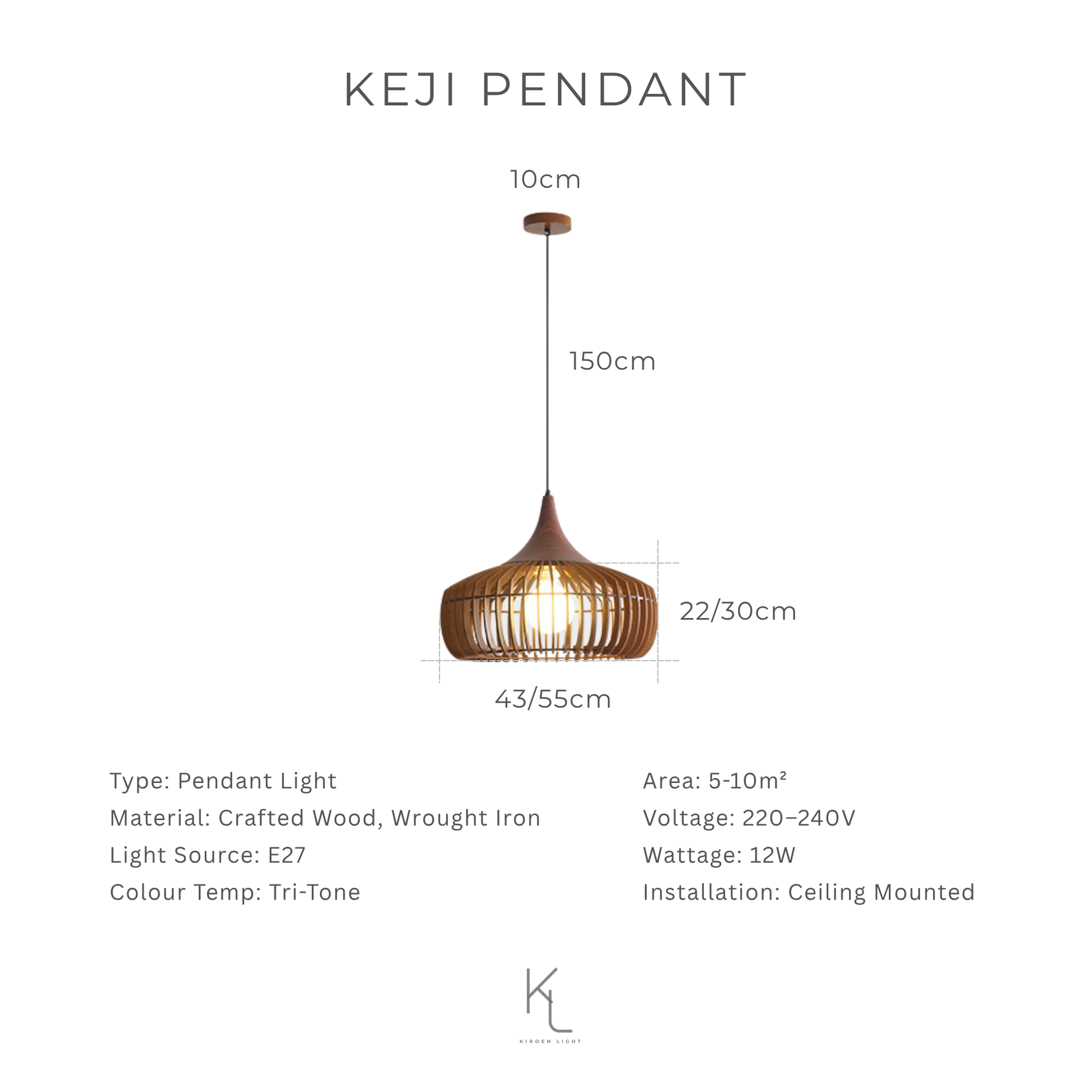 Explore Kiroen Light’s curated collection of modern lighting in Singapore, featuring pendant lights, ceiling lights, wall lamps, and minimalist LED fixtures. Designed for contemporary interiors, our lighting solutions blend style, function, and warmth for homes, cafes, and commercial spaces.