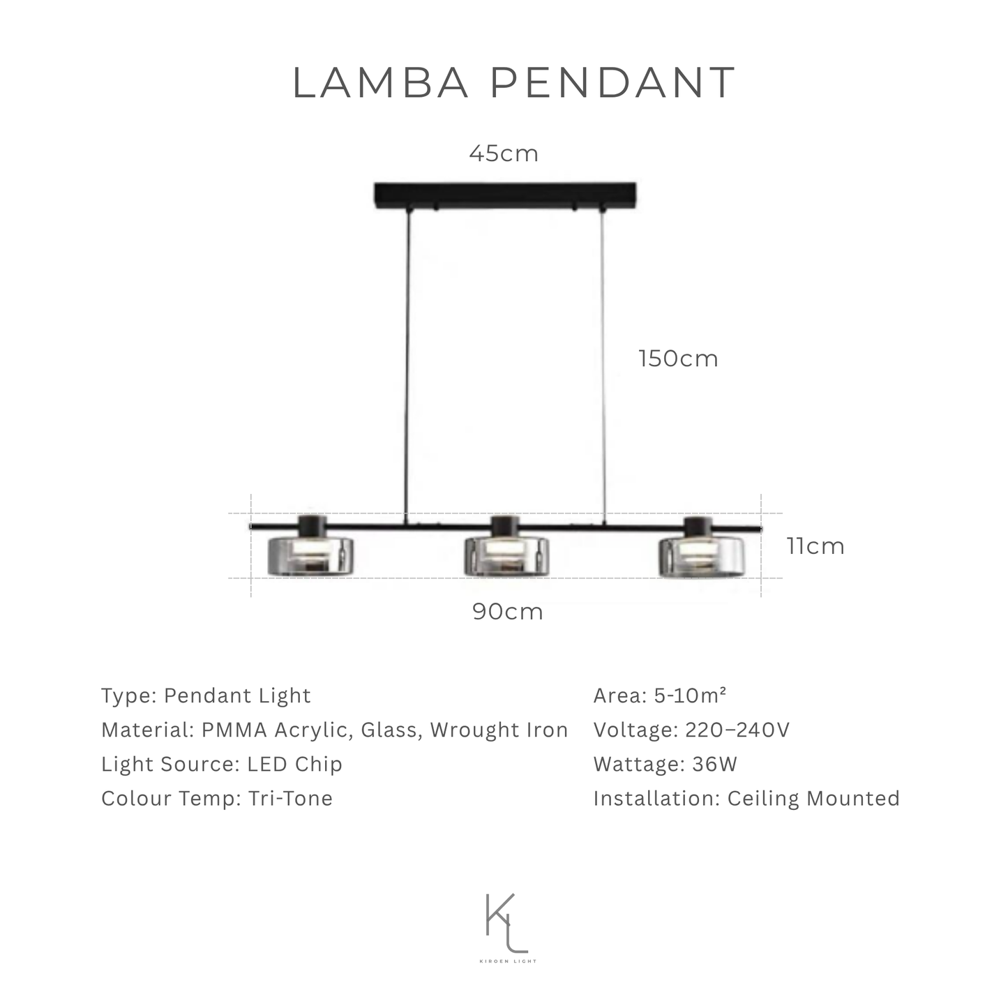 Explore Kiroen Light’s curated collection of modern lighting in Singapore, featuring pendant lights, ceiling lights, wall lamps, and minimalist LED fixtures. Designed for contemporary interiors, our lighting solutions blend style, function, and warmth for homes, cafes, and commercial spaces.