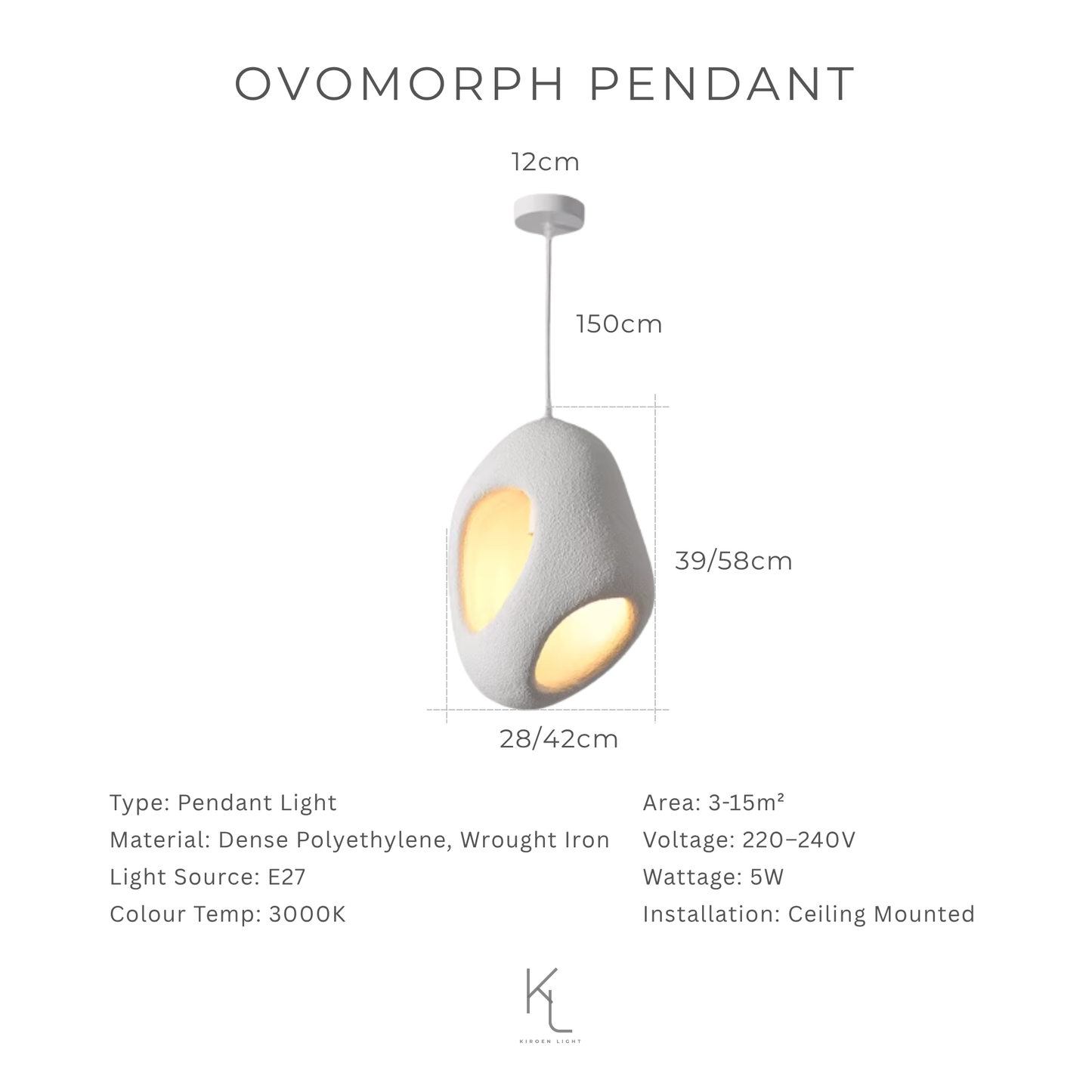 Explore Kiroen Light’s curated collection of modern lighting in Singapore, featuring pendant lights, ceiling lights, wall lamps, and minimalist LED fixtures. Designed for contemporary interiors, our lighting solutions blend style, function, and warmth for homes, cafes, and commercial spaces.