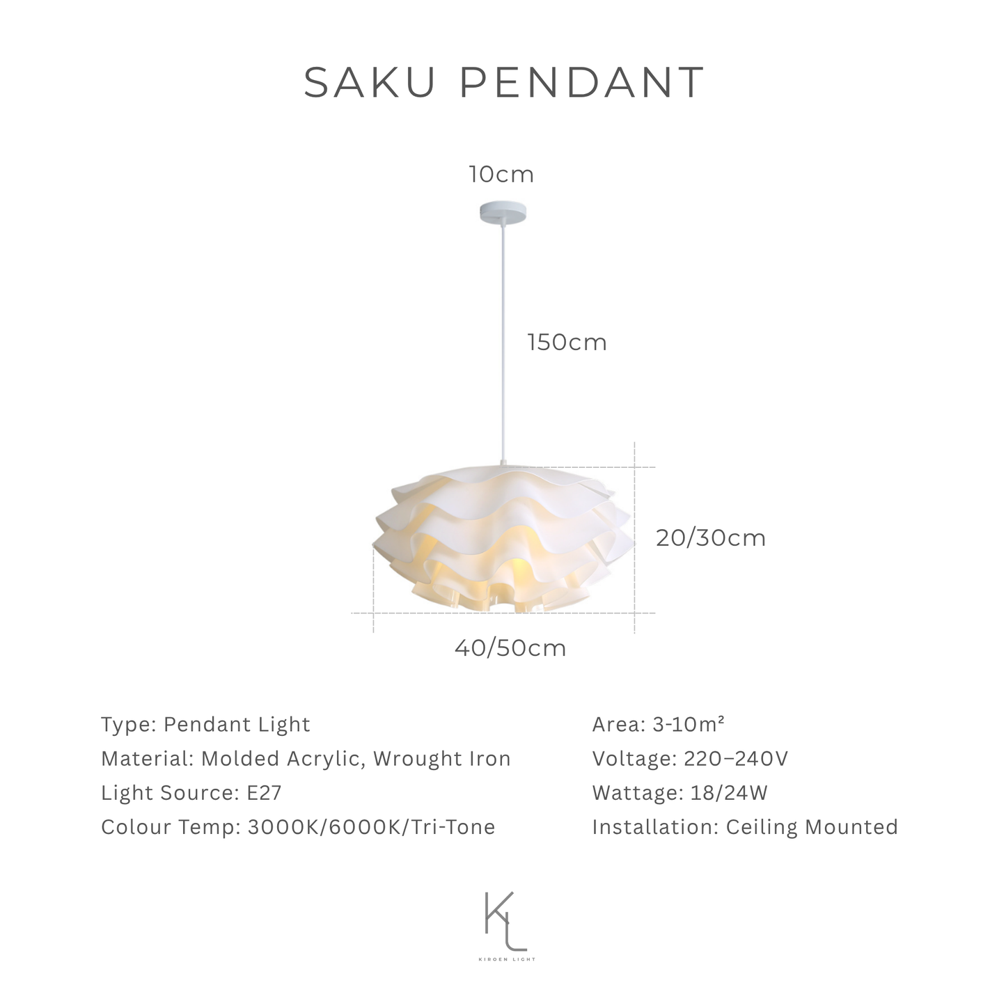 Explore Kiroen Light’s curated collection of modern lighting in Singapore, featuring pendant lights, ceiling lights, wall lamps, and minimalist LED fixtures. Designed for contemporary interiors, our lighting solutions blend style, function, and warmth for homes, cafes, and commercial spaces.