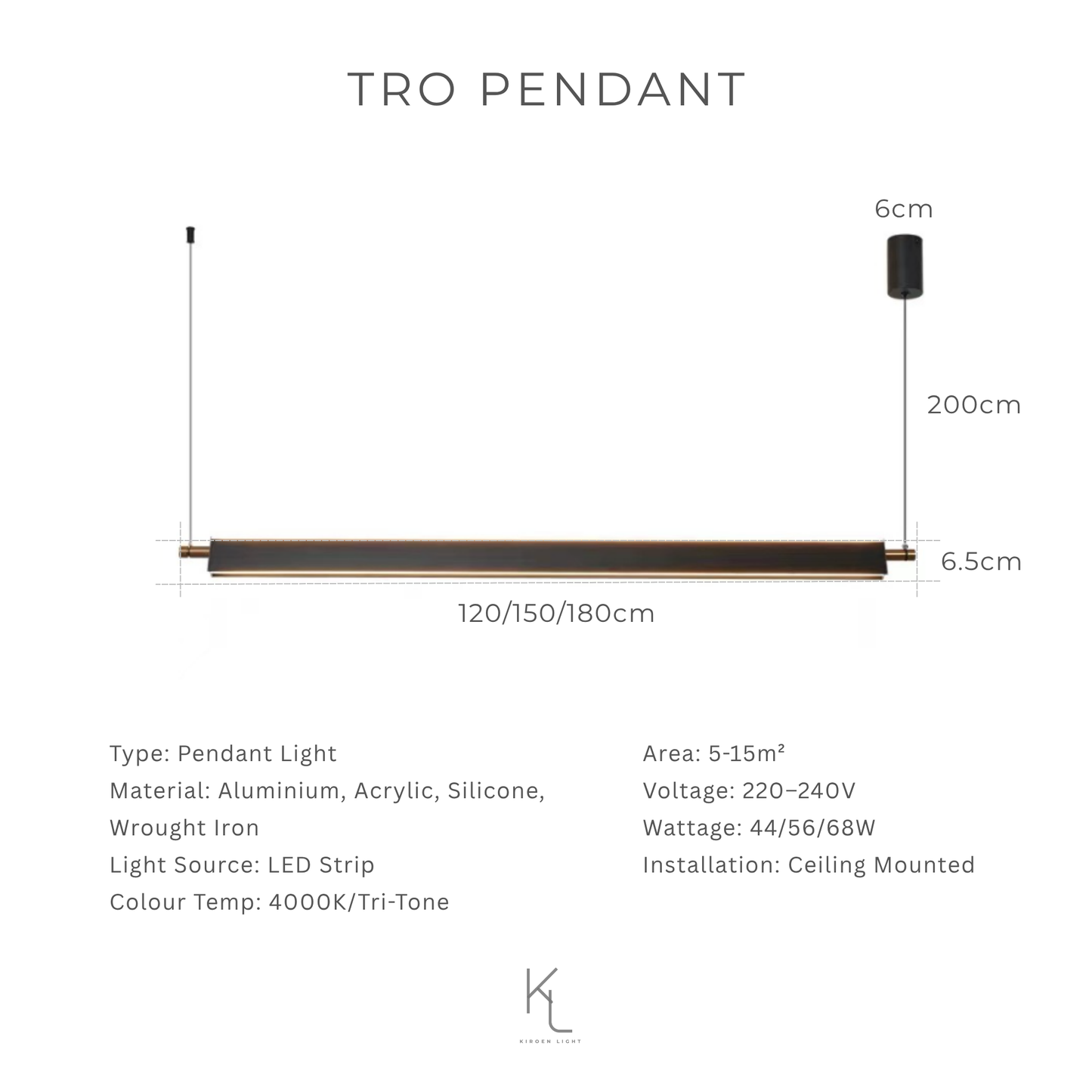 Explore Kiroen Light’s curated collection of modern lighting in Singapore, featuring pendant lights, ceiling lights, wall lamps, and minimalist LED fixtures. Designed for contemporary interiors, our lighting solutions blend style, function, and warmth for homes, cafes, and commercial spaces.